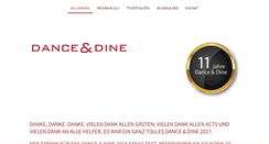 Desktop Screenshot of dance-and-dine.ch